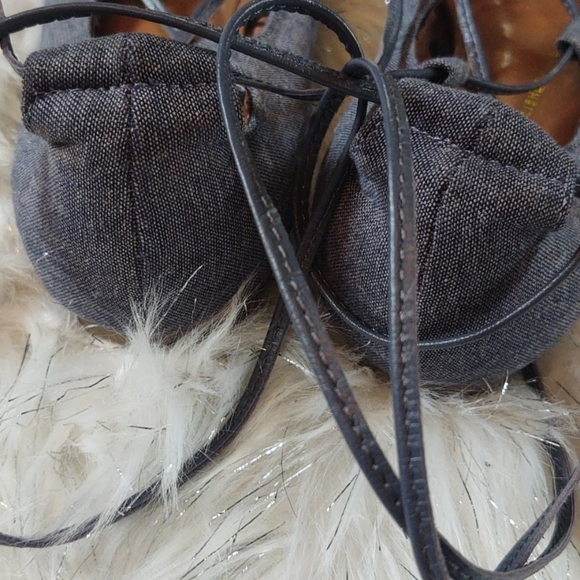 Gap pointed toe flats string ankle size 6.… - Picture 5 of 8